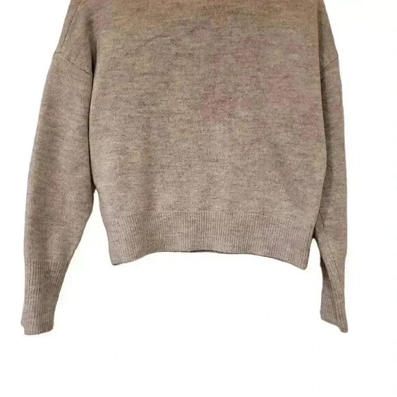 Sophie Rue Women's Oatmeal Acrylic/Poly/Spandex Knit Mock Neck Sweater - Picture 9 of 9